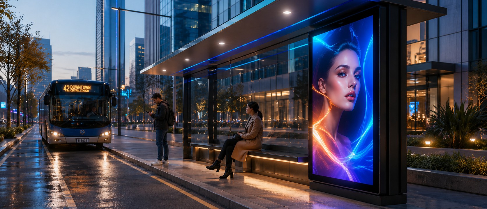 LED ЭКРАНЫ ДЛЯ ОСТАНОВОК ТРАНСПОРТА